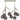 Double chandelier with satin nickel arms and smoke glass orbs for transitional home lighting