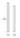 Mud-in wall fixture designed for smooth wall finishes in residential patios and commercial walkways line drawing