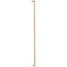 Brass vertical LED wall sconce for residential and commercial interiors with soft indirect lighting