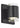 Black Voto round LED wall lamp, dimmable with a compatible dimmer switch, creating ambient light in a modern living room.