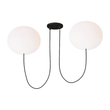 Visual Comfort Helium Double Globe LED Pendant Light – Commercial & Residential Use