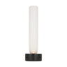 Black Volver small marble table lamp with integrated dimmable LED for modern bedroom lighting