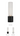 Visual Comfort Volver lamp with white marble base and platinum cloth cord for upscale home design