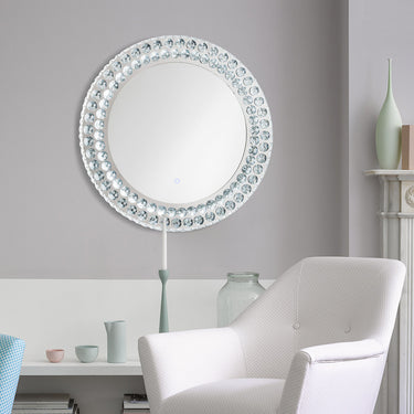 Nova of California Sunburst 36 Round Wall Mirror Set of 2 Brushed Nickel