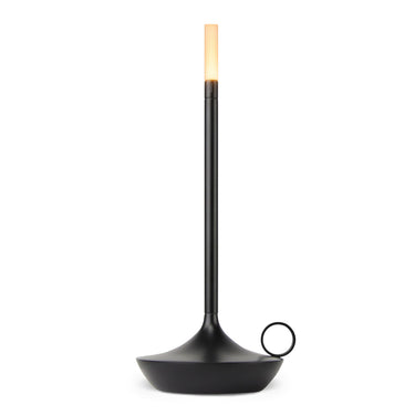Warm 2600K portable lamp Graypants Wick for cozy home lighting, black finish