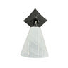 House of Troy Single oil rubbed bronze lantern sconce with white swirl glass shade