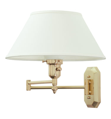 House of Troy Wall Swing Arm Lamp in Polished Brass