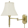 House of Troy Wall Swing Arm Lamp in Antique Brass