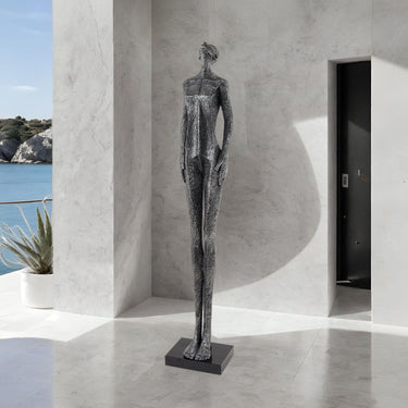 Finesse Decor Silent Poise Sculpture Black