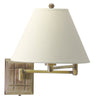 House of Troy Wall Swing Arm Lamp in Antique Brass