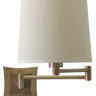 House of Troy Wall Swing Arm Lamp in Antique Brass