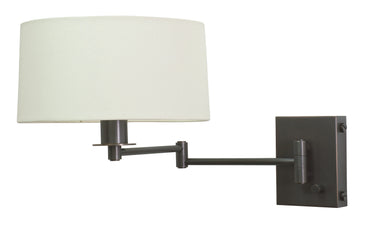 House of Troy Wall Swing Lamp in Oil Rubbed Bronze with Full Range Dimmer