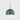 Viso Wandering Star marble and glass pendant in Indian Green, 6 in, product photo