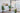 White Moon cluster of five globes hanging above a dining table in a bright loft with large windows and plants
