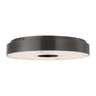 Wyllis 18" Bronze Alabaster LED Flush Mount for modern residential spaces.