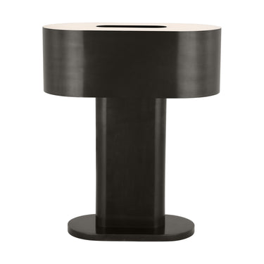 Dark Bropnze finish Wyllis contemporary table lamp, ideal for living room lamp or bedside table light