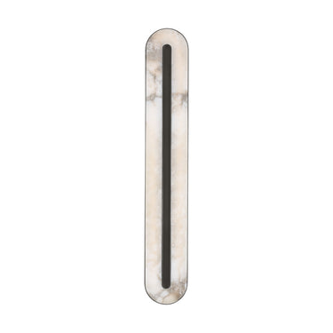 Wyllis 30" oval bronze wall sconce by Kelly Wearstler; modern LED light.