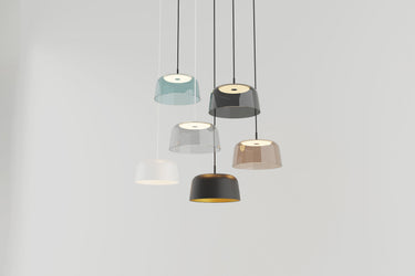 Koncept Yurei Pendant Light Matte Black 22" Acoustic Panel Charcoal