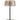 Contemporary Yurei desk lamp in matte black metal finish with integrated LED and replaceable shade options