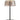 Contemporary Yurei desk lamp in matte black metal finish with integrated LED and replaceable shade options