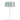 Modern table lamp with a transparent cylindrical shade on a white background