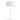Matte White finish with White Metal Shade Yurei Adjustable Table Lamp
