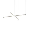koncept zbar cross led pendant matte black architectural lighting fixture