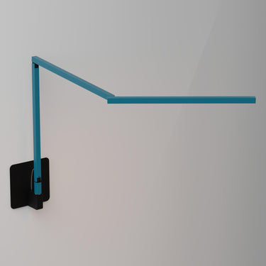 Modern Z-Bar Gen 4 LED wall light for bedroom and office by Koncept Tech in Blue finish.