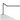 Sleek black LED desk light with adjustable brightness and color temperature with through table mount.