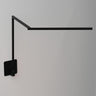Z-Bar Gen 4 LED wall light in matte black with adjustable three-bar arm design