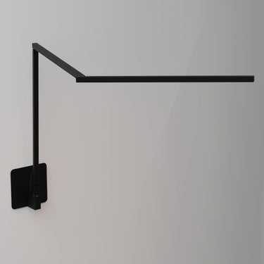 Z-Bar Gen 4 LED wall light in matte black with adjustable three-bar arm design