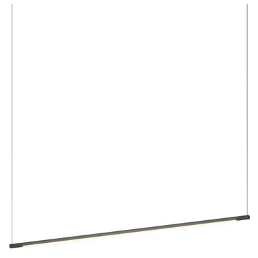 Z-Bar Linear Pendant light in matte black with modular LED bars