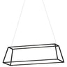 Z-Bar Rise Rectangle Pendant LED ceiling light with 360-degree rotating modular bars