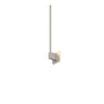 Z-Bar minimalist wall light by Koncept for modern interior design in Brushed Nickel finish.