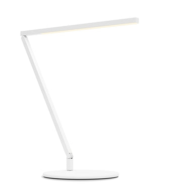 Koncept Z-Bar Solo Desk Lamp Gen 4 Warm Light Matte White Desk Base
