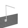 Koncept Z-Bar Solo Desk Lamp Gen 4 Warm Light Matte White Slatwall Mount