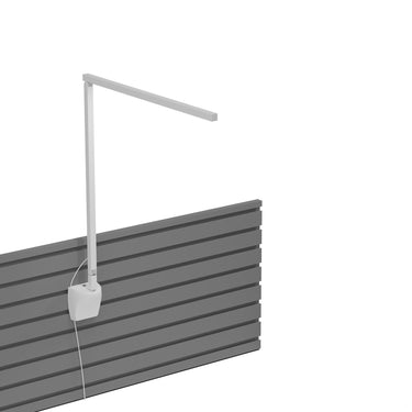 Koncept Z-Bar Solo Desk Lamp Gen 4 Warm Light Matte White Slatwall Mount