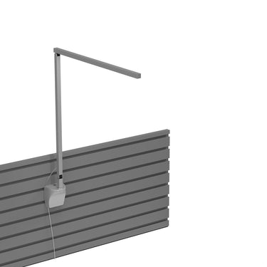Koncept Z-Bar Solo Desk Lamp Gen 4 Warm Light Silver Slatwall Mount