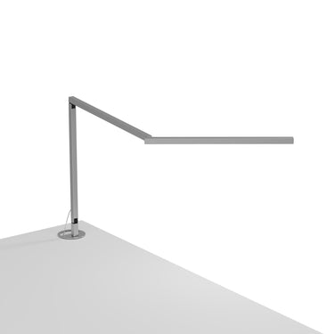 Koncept Z-Bar Mini Desk Lamp Gen 4 Daylight White Light Silver Grommet Mount