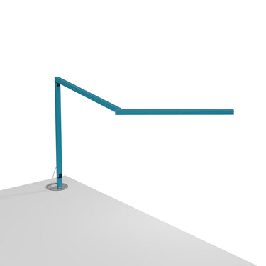 Koncept Z-Bar Mini Desk Lamp Gen 4 Warm Light Blue Grommet Mount