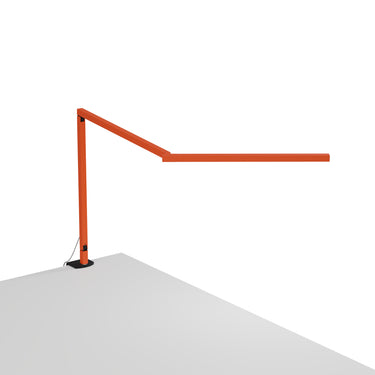 Koncept Z-Bar Mini Desk Lamp Gen 4 Warm Light Matte Orange Desk Clamp Matte Black