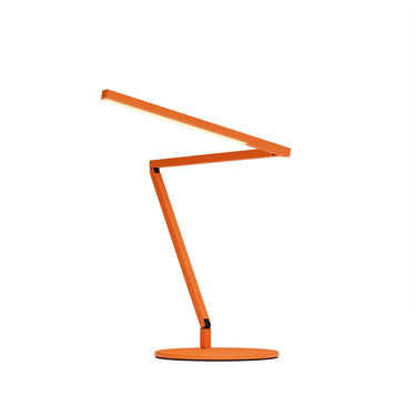 Koncept Z-Bar Mini Desk Lamp Gen 4 Warm Light Matte Orange Desk Base