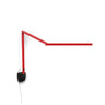 Koncept Z-Bar Mini Desk Lamp Gen 4 Warm Light Matte Red Wall Mount Matte Black