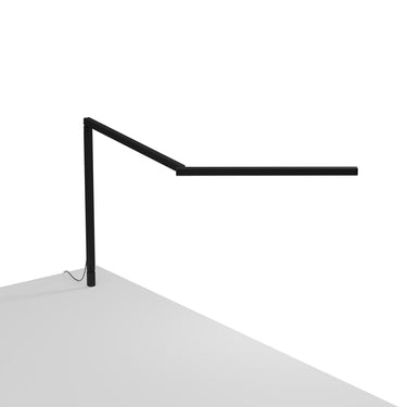 Koncept Z-Bar Mini Desk Lamp Gen 4 Warm Light Matte Black Through-Table Mount
