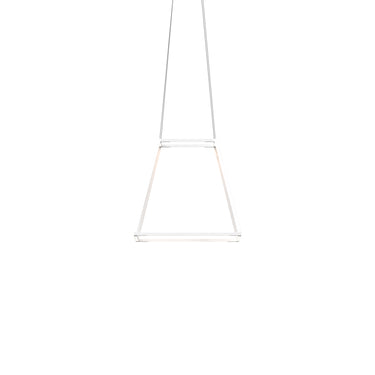 Koncept Z-Bar Pendant Rise Small Square Soft Warm Matte White 18" x 18" x 17"