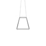 Koncept Z-Bar Pendant Rise Small Square Soft Warm Silver 18" x 18" x 17"
