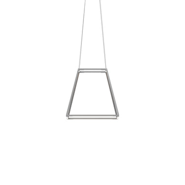 Koncept Z-Bar Pendant Rise Small Square Soft Warm Silver 18" x 18" x 17"