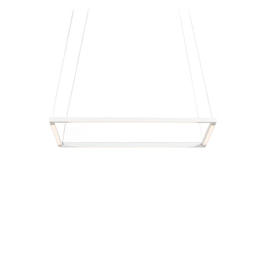 Koncept Z-Bar Pendant Small Square Soft Warm Matte White 18" x 18"