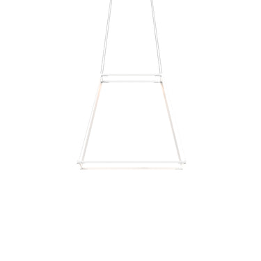 Koncept Z-Bar Pendant Rise Medium Square Soft Warm Matte White 26" x 26" x 22"
