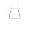 Koncept Z-Bar Pendant Rise Medium Square Soft Warm Silver 26" x 26" x 22"